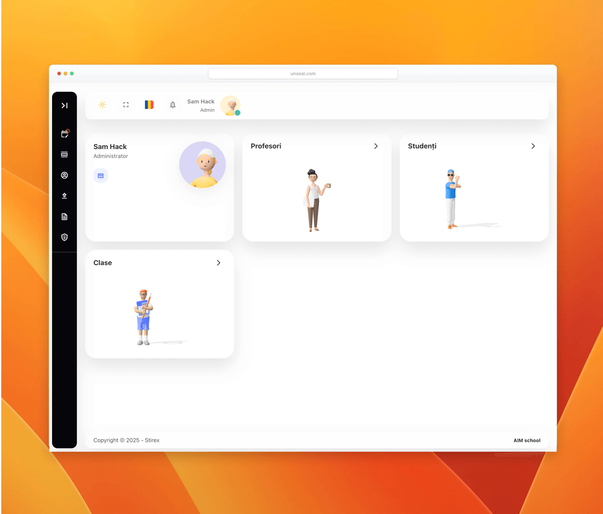 Music School App digital booking platform showing the modern management dashboard